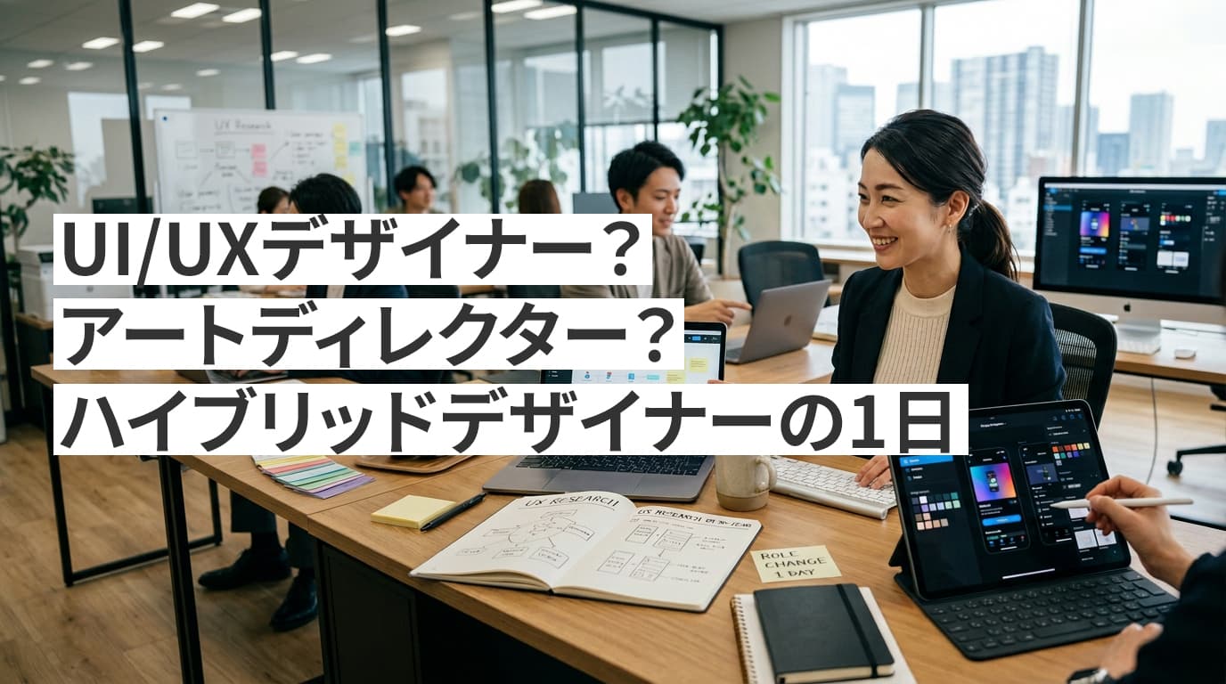 午前はUXリサーチャー、午後はアートディレクター？ハイブリッドUI/UXデザイナーの“役割チェンジ”な1日